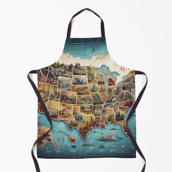 Item preview, Artistic Map of the U.S.A. designed and sold by dcrc.
