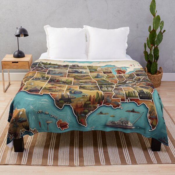 Item preview, Artistic Map of the U.S.A. designed and sold by dcrc.