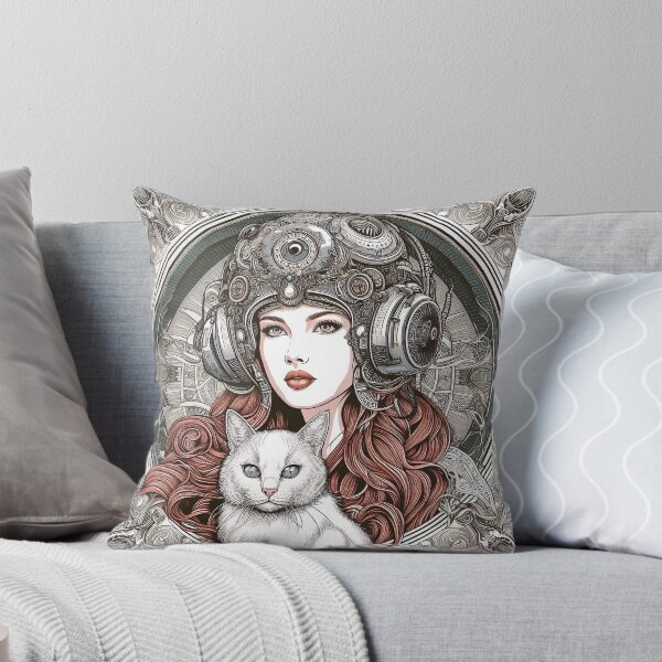 Item preview, Girl and white cat n.12 designed and sold by Carnisch.
