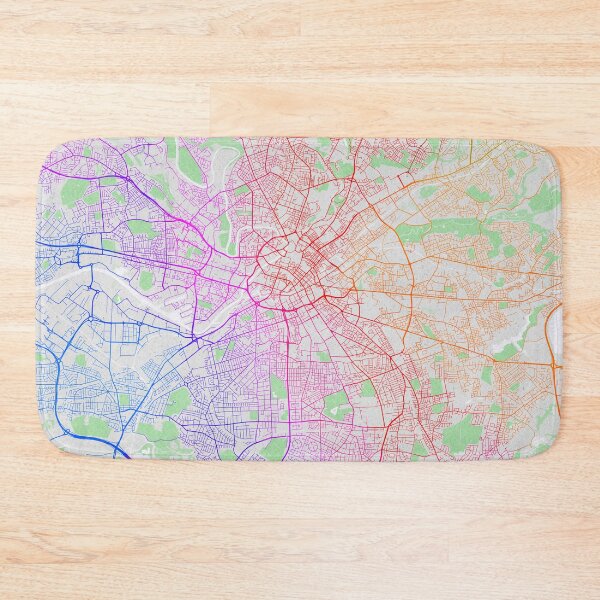 Item preview, Manchester City Map of England - Colorful designed and sold by deMAP.