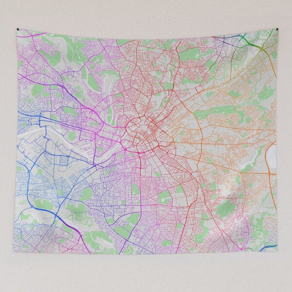 Item preview, Manchester City Map of England - Colorful designed and sold by deMAP.