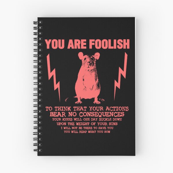 Item preview, You Are Foolish Rat Quote designed and sold by VintageMedatsu.