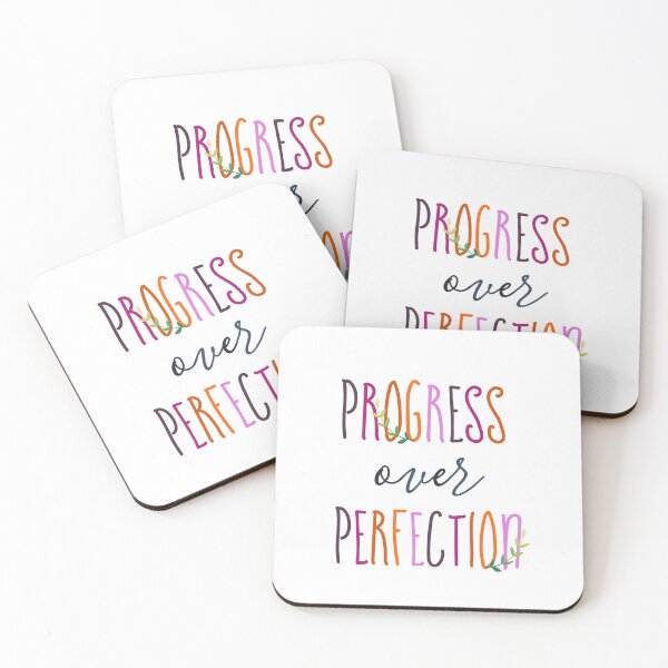 Item preview, Progress over perfection designed and sold by Beeffervescent.