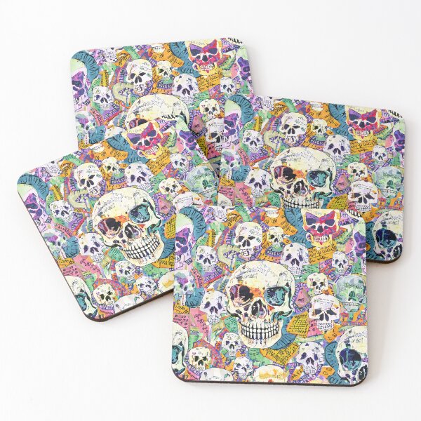 Item preview, Graffiti Collage Skulls Pattern designed and sold by GooGooPop.