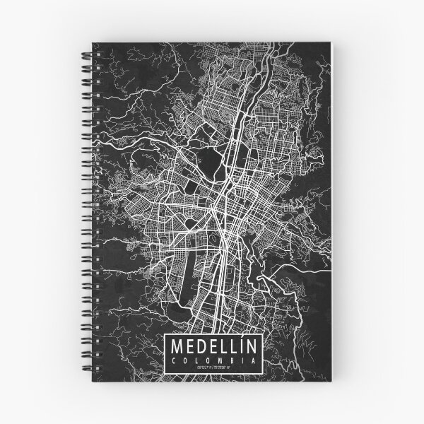 Item preview, Medellin City Map of Colombia - Dark designed and sold by deMAP.