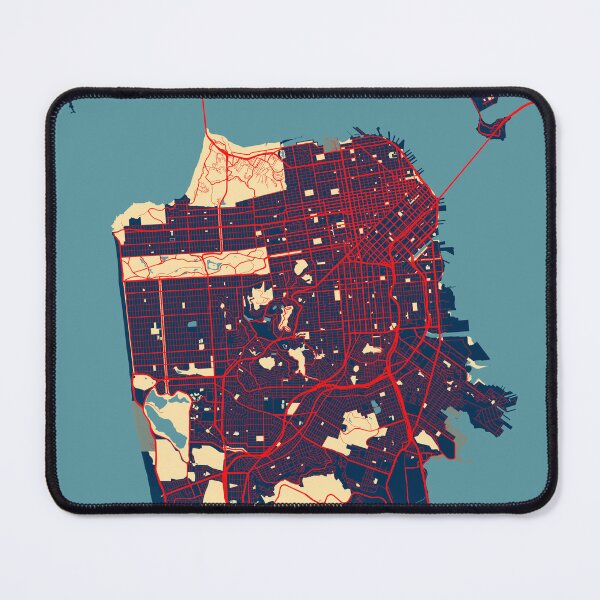 Item preview, San Francisco City Map of California, USA - Hope designed and sold by deMAP.