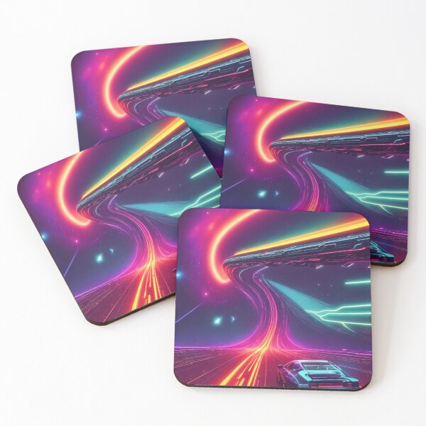 Item preview, Car Synthwave, neon, futurist, kids, game, children, future designed and sold by Cyber Kids.