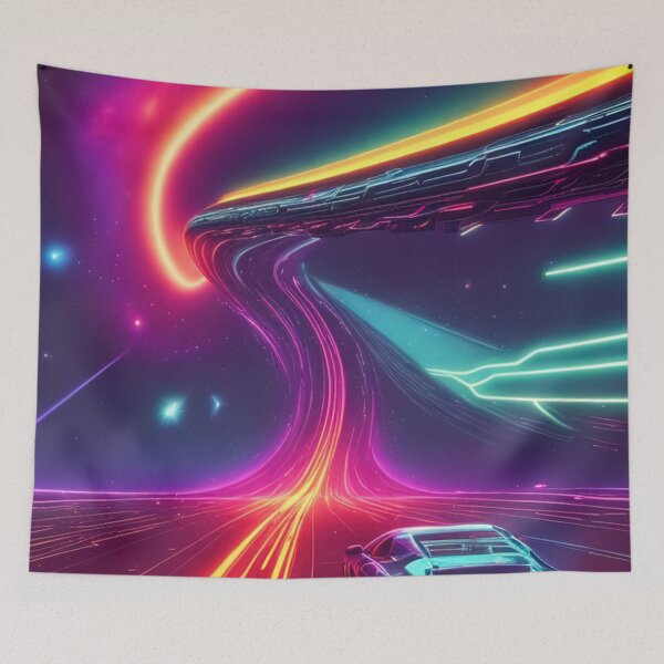 Item preview, Car Synthwave, neon, futurist, kids, game, children, future designed and sold by Cyber Kids.