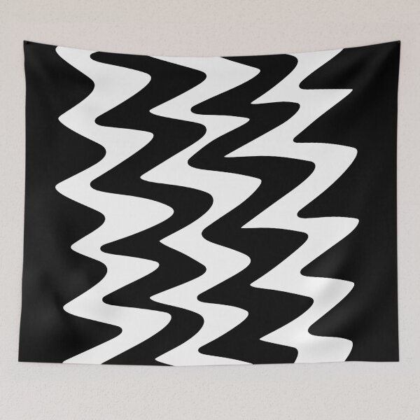 Item preview, Black and White Vertical Zigzag Pattern, made by EndlessEmporium designed and sold by EndlessEmporium.