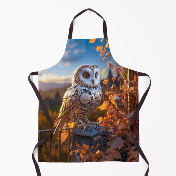 Item preview, Mechanical barn owl at sunset designed and sold by AngelottiCR.