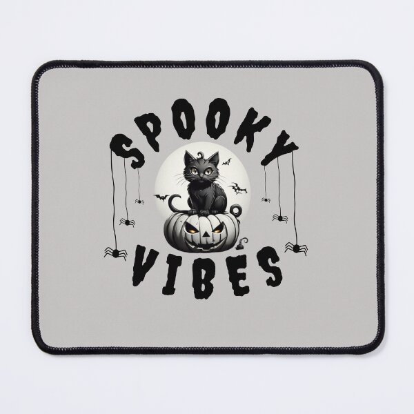 Item preview, Black Halloween cat sitting on a spooky pumpkin designed and sold by PixelHub99.