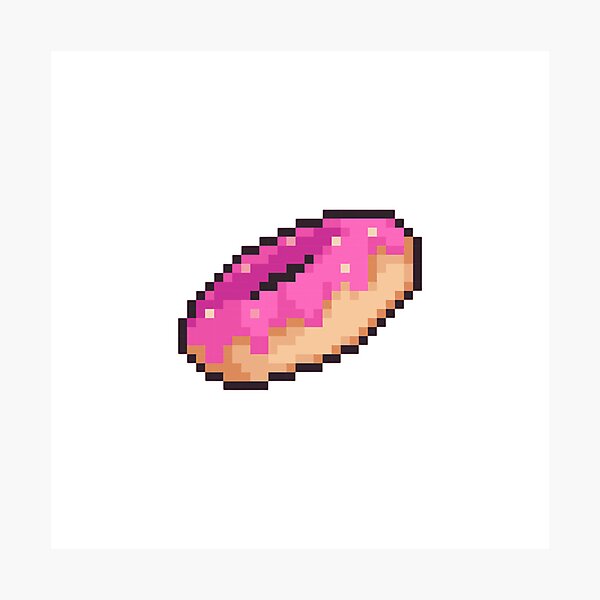 Item preview, arte del pixel de donut designed and sold by BashPIXIE.