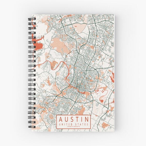 Item preview, Austin City Map of Texas, USA - Bohemian designed and sold by deMAP.