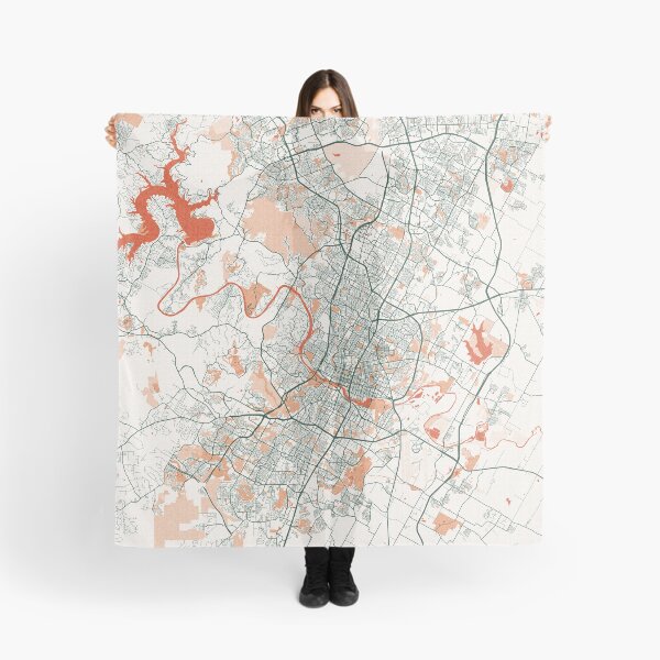 Item preview, Austin City Map of Texas, USA - Bohemian designed and sold by deMAP.
