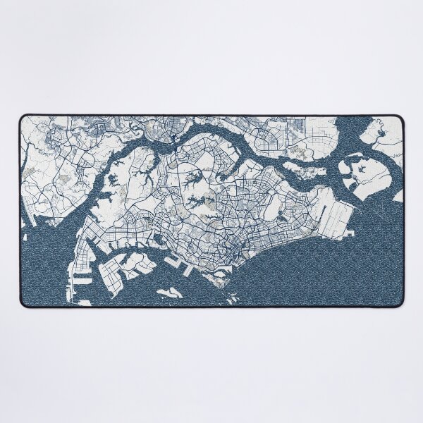 Item preview, Singapore City Map - Coastal designed and sold by deMAP.