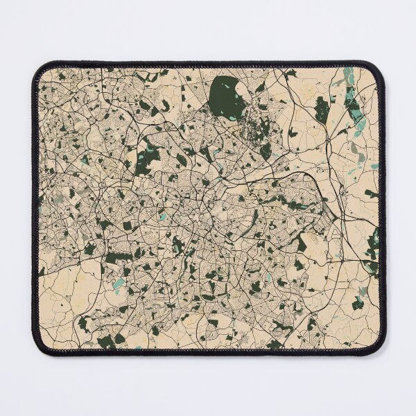 Item preview, Birmingham City Map of England - Vintage designed and sold by deMAP.