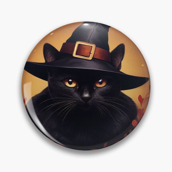 Item preview, Cute kitten in witch hat for Halloween designed and sold by Buy  Daddy⭐.