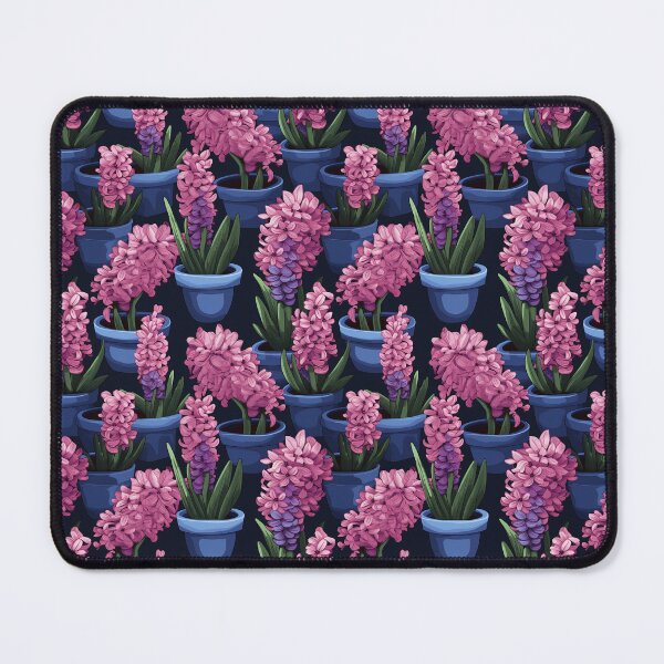 Item preview, Pink Hyacinths Flower Pattern #2 designed and sold by SowCow.