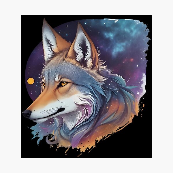 Item preview, Space blue wolfdog Classic  designed and sold by Lilac32.