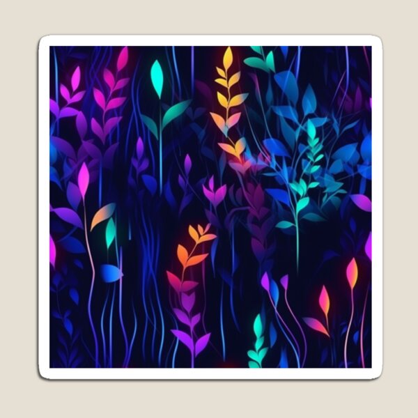 Item preview, Bright neon flower pattern designed and sold by SoyYuriO.