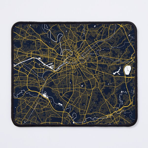 Item preview, Manchester City Map of England - Gold Art Deco designed and sold by deMAP.