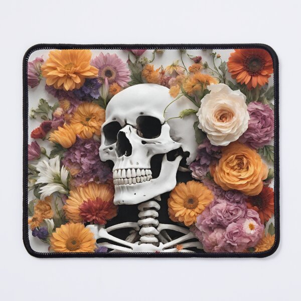 Item preview, Flowers and Skull designed and sold by Leurilinda.