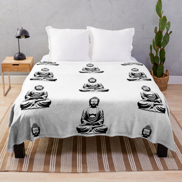 Item preview, Buddha Black White,young buddha stickers, home decoration for yoga and focus of attention designed and sold by MartynGrey.