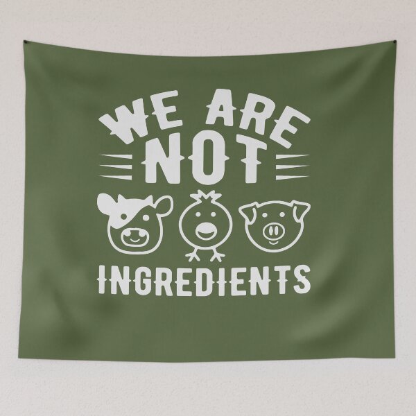 Item preview, We Are Not Ingredients Vegan Life designed and sold by ArtMeetsPizza.