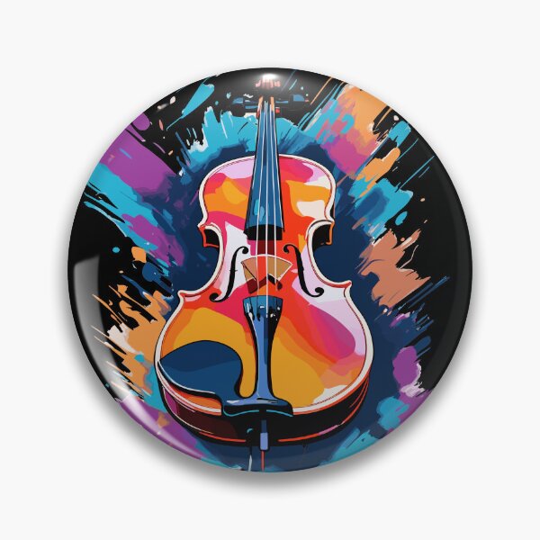 Item preview, Violin Art In Vibrant Colors designed and sold by HoruxDesign.