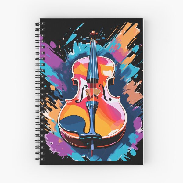 Item preview, Violin Art In Vibrant Colors designed and sold by HoruxDesign.