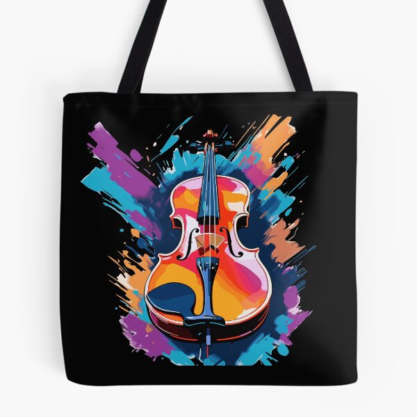 Item preview, Violin Art In Vibrant Colors designed and sold by HoruxDesign.