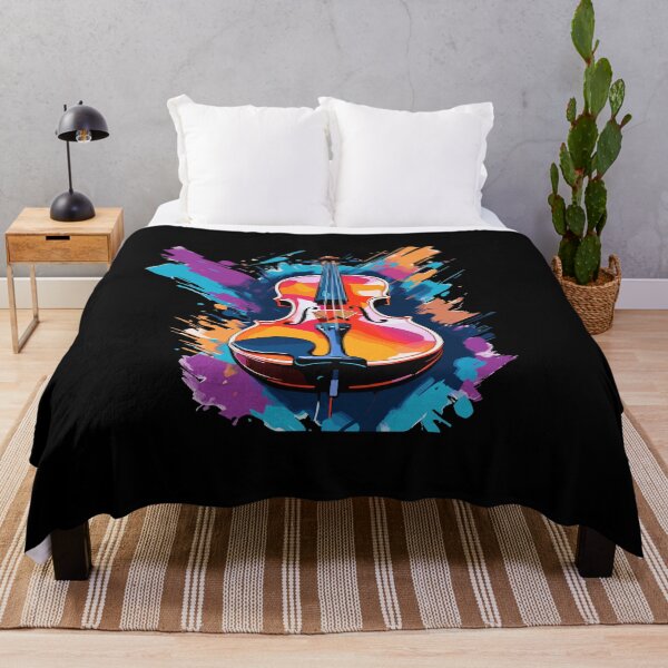 Item preview, Violin Art In Vibrant Colors designed and sold by HoruxDesign.