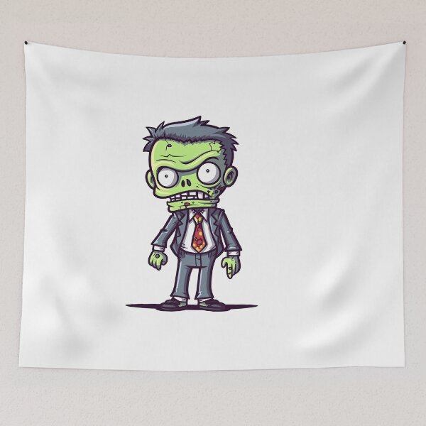 Item preview, Green Zombie Cute Cartoon (Image 11/24) designed and sold by DigitalArtify.