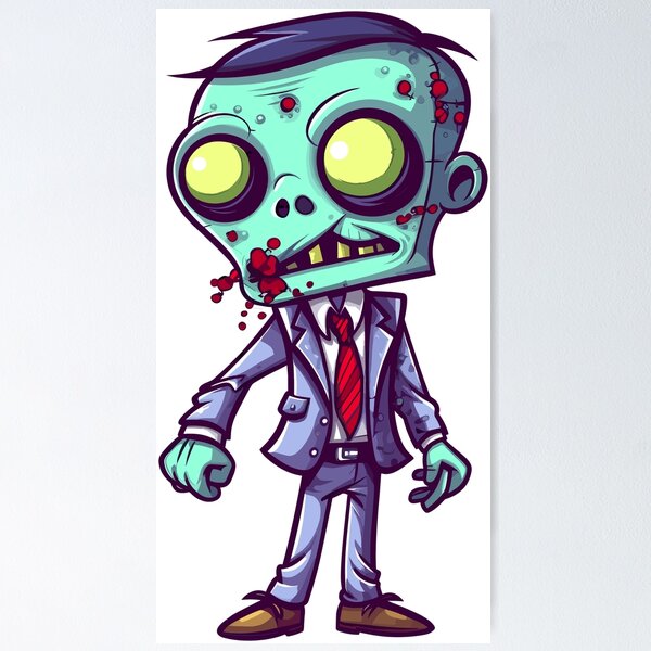 Item preview, Green Zombie Cute Cartoon (Image 12/24) designed and sold by DigitalArtify.