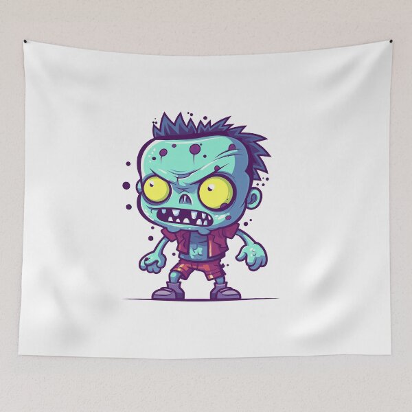 Item preview, Green Zombie Cute Cartoon (Image 5/24) designed and sold by DigitalArtify.