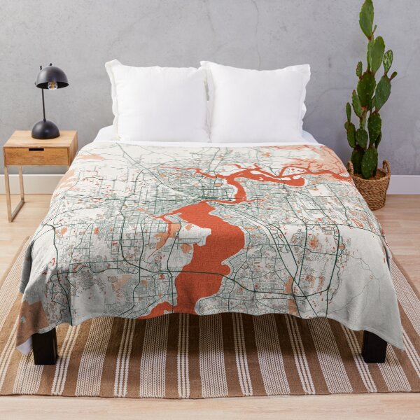 Item preview, Jacksonville City Map of Florida, USA - Bohemian designed and sold by deMAP.