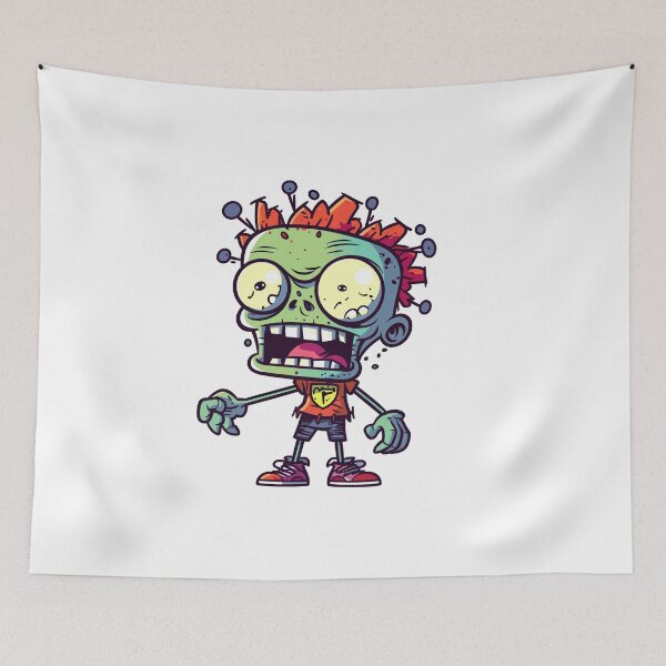 Item preview, Green Zombie Cute Cartoon (Image 24/24) designed and sold by DigitalArtify.