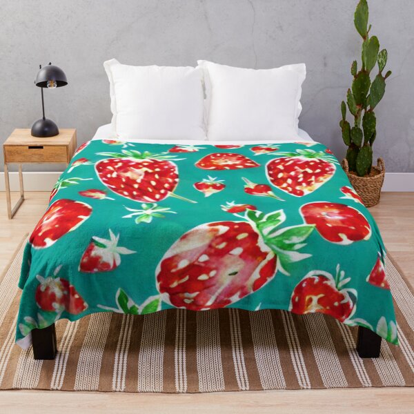 Item preview, Cute Cottagecore Strawberry Pattern designed and sold by AuraDesigner.
