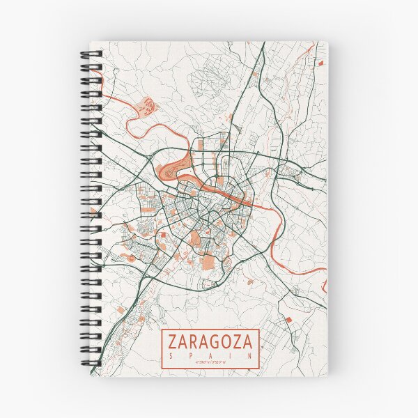 Item preview, Zaragoza City Map of Aragon, Spain - Bohemian designed and sold by deMAP.