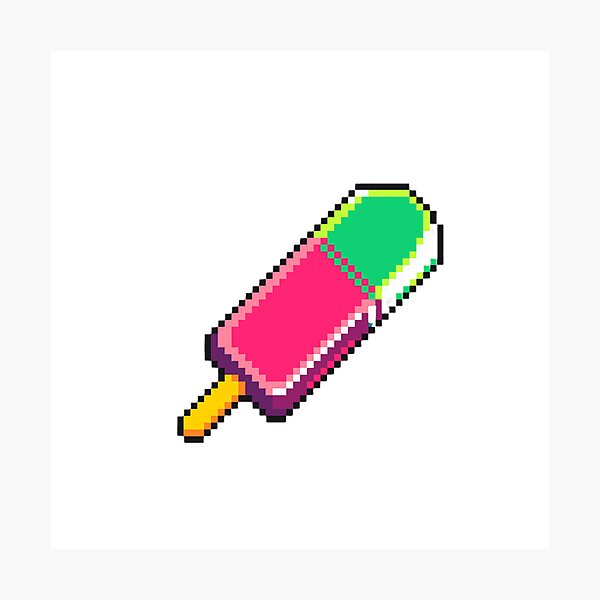 Item preview, ice cream pixel art designed and sold by BashPIXIE.