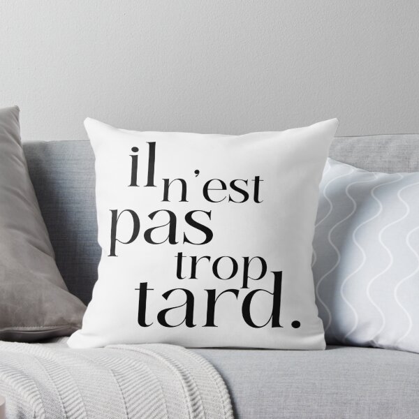 il n'est pas trop tard Coussin