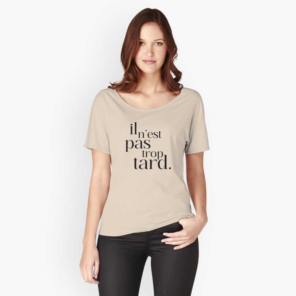 Aperçu de l'œuvre T-shirt coupe relax créée et vendue par enFRANCAISsvp.