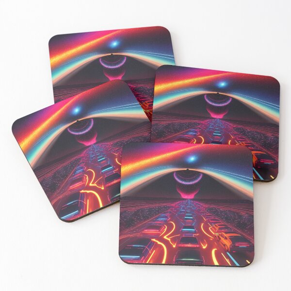 Item preview, Car Synthwave, neon, futurist, kids, game, children, future designed and sold by Cyber Kids.