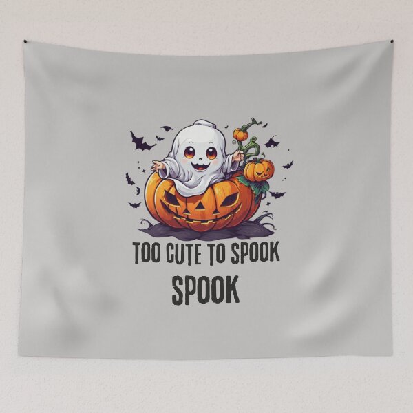 Item preview, Too cute to be spooky pumpkin designed and sold by PixelHub99.