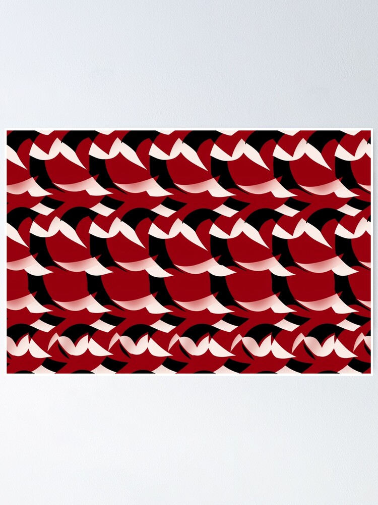 Thumbnail 1 of 3, Poster, Houndstooth Pattern designed and sold by SideSignal.
