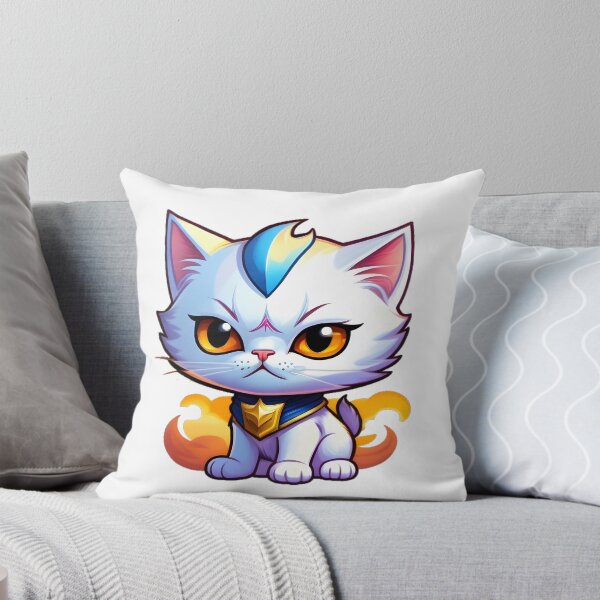 Item preview, Captain White Kitty with Shield designed and sold by MineCats.