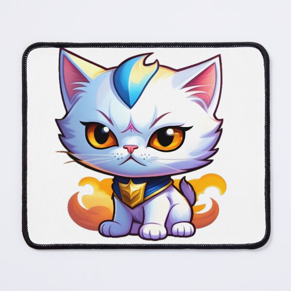 Item preview, Captain White Kitty with Shield designed and sold by MineCats.