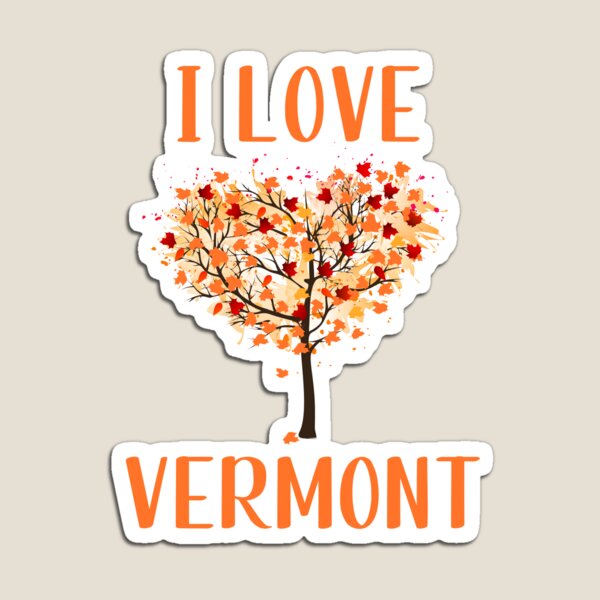 Item preview, I Love Vermont Autumn Colors New England Leaf Leaves Peeping designed and sold by TheLagoon.