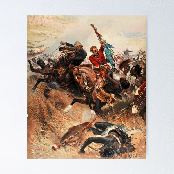 Item preview, Lt. Melville & Coghill's Retreat From Isandlwana | Painting designed and sold by ZuluOfficialYT.