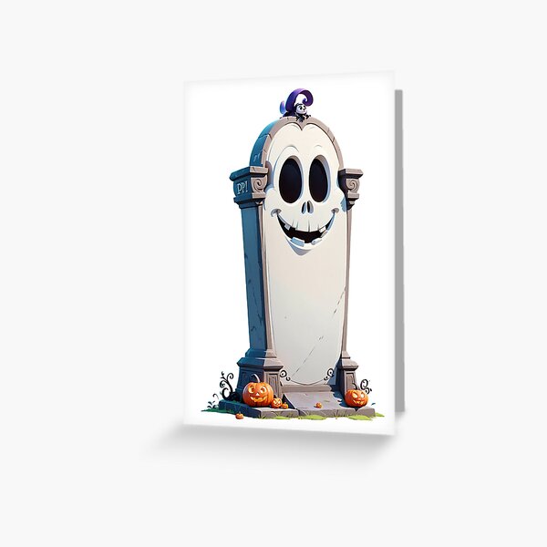 Item preview, Halloween Cartoon Cursed Tombstone Guardian designed and sold by cArtToonShop.
